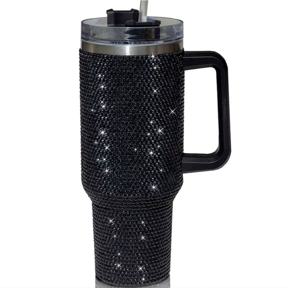 Glam Girl 40oz Stainless Steel Studded Tumbler